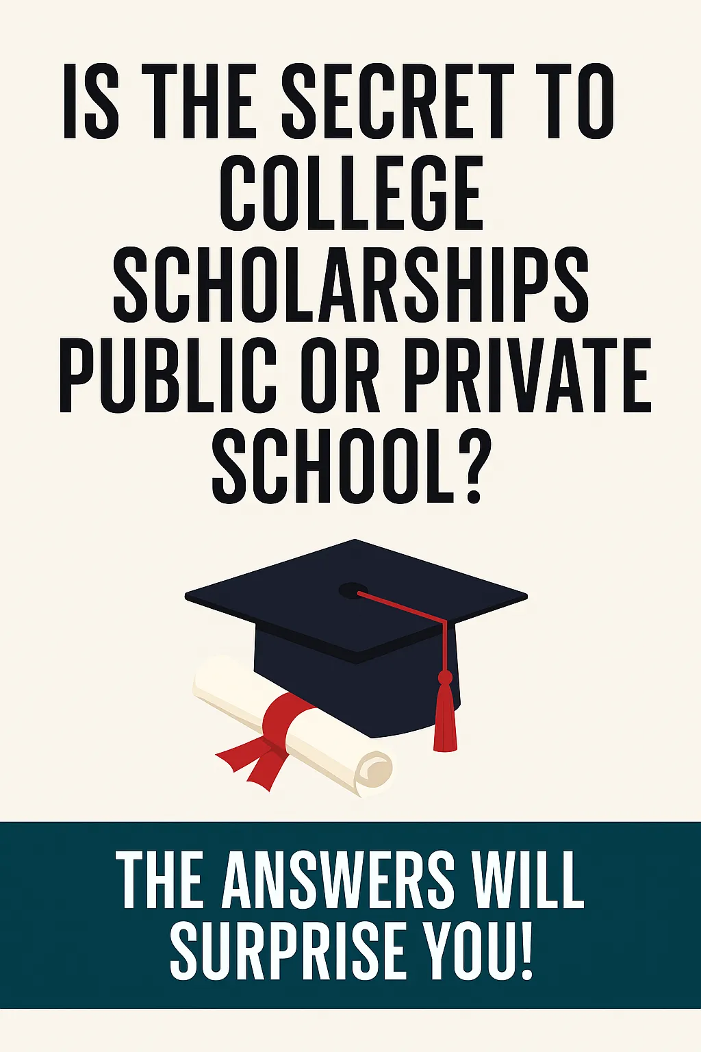 Is the Secret to College Scholarships Public or Private School? The Answers Will Surprise You!